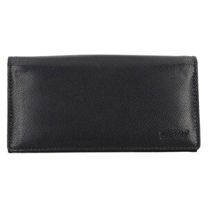 Číšnická kožená peněženka Lagen Menole - černá