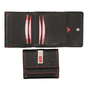 Dámská malá peněženka 136-F černá + červená