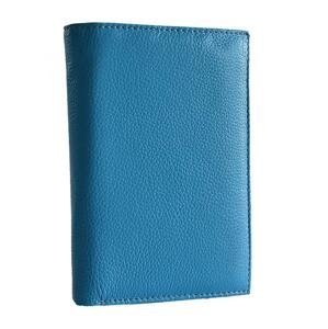 dámská modrá peněženka a pouzdro na doklady a cestovní pas 3 v 1  P-1257 blue