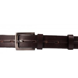 Pánský kožený pásek  30-14-40 hnědý 100 cm