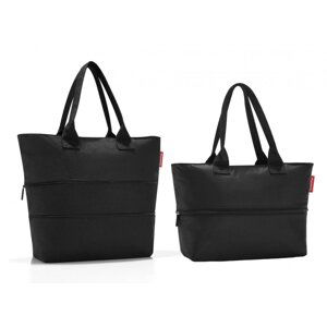 Nákupní kabelka se zipem Shopper e1 black RJ7003