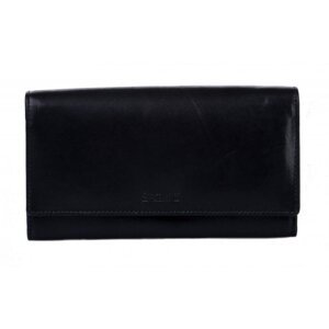 Dámská kožená dlouhá černá peněženka SG-28