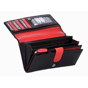 Dámská kožená peněženka SG-09 černá + červená - poslední kus