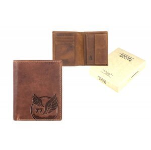 Pánská kožená peněženka RFID SAFE hnědá 280-703-29