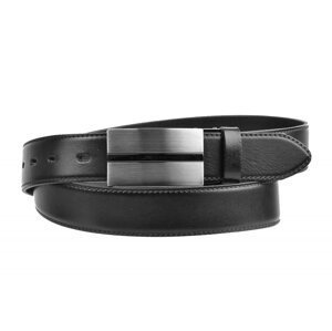 Pánský elegantní pásek černý 35-020-8PS-60 90 cm