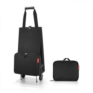 Skládací nákupní taška na kolečkách foldabletrolley black HK7003