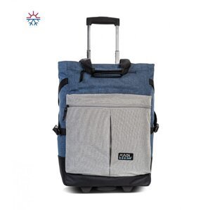Chladící nákupní taška na kolečkách s chladící přední kapsou PUNTA COOL 10411-5300 modrá-šedá