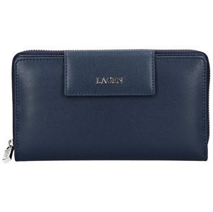 Dámská kožená peněženka s kapsou na pas 50311 tmavě modrá