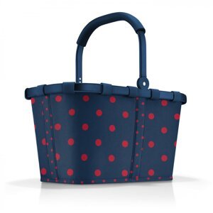 Carrybag frame mixed dots red moderní nákupní košík BK3076