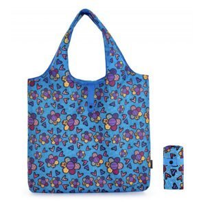 Skládací nákupní taška na zip SHOPPING BAG 22 E BLUE - poslední kus