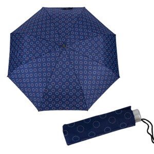 Dámský skládací lehký deštník Mini Light 722165CZ-2 tmavě modrý, kolečka