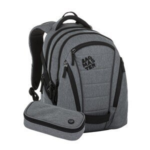 Studentský set BAG 23 B - šedý (batoh + penál)