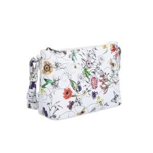 Bílá kabelka s květinovým vzorem 4215 PRINT A