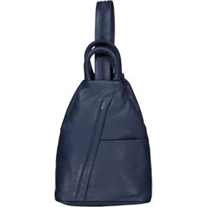 Dámský kožený batoh ET-0139 tmavě modrý