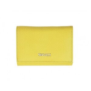 Dámská kožená malá peněženka SEGALI 7106 B světle žlutá