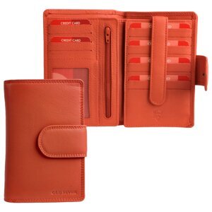 Dámská peněženka kožená 025 oranžová