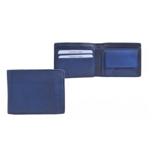 Pánská kožená peněženka DR-80 modrá - poslední kus