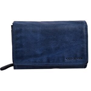 Kožená dámská peněženka WS-6022 modrá