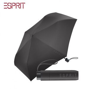 Černý skládací lehký deštník Esprit Mini Slimline black 57201