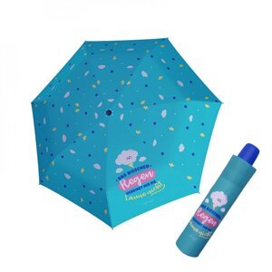 Dětský skládací deštník Kids Mini Happy Clouds 700365MW03 tyrkysový
