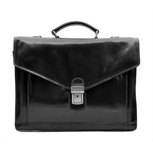 Giglio leather Pánská kožená aktovka IL Giglio 902 černá