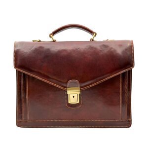 Giglio leather Pánská kožená aktovka 902 hnědá