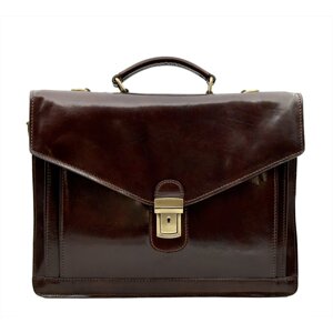 Giglio leather Pánská kožená aktovka 902 tmavě hnědá