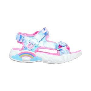 SKECHERS "RAINBOW RACER" svítící sandály Barva: Modrá, Velikost bot: 21