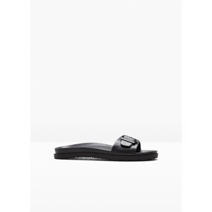 BONPRIX pantofle s přezkou Barva: Černá, Velikost bot: 41