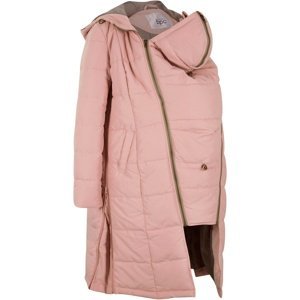 BONPRIX prošívaná těhotenská bunda Barva: Růžová, Mezinárodní velikost: S, EU velikost: 38