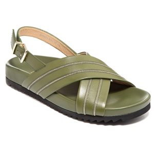 QVC STEFFEN SCHRAUT kožené sandály Barva: Zelená, Velikost bot: 38