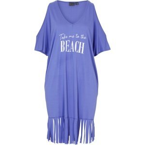 Bonprix BPC SELECTION plážové tričko Barva: Fialová, Mezinárodní velikost: L, EU velikost: 44/46