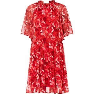 Bonprix BODYFLIRT šaty s volány Barva: Červená, Mezinárodní velikost: S, EU velikost: 38