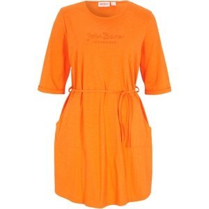 Bonprix JOHN BANER trikové šaty Barva: Oranžová, Mezinárodní velikost: M, EU velikost: 40/42