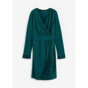 Bonprix BPC SELECTION šaty s krajkou Barva: Zelená, Mezinárodní velikost: L, EU velikost: 44/46