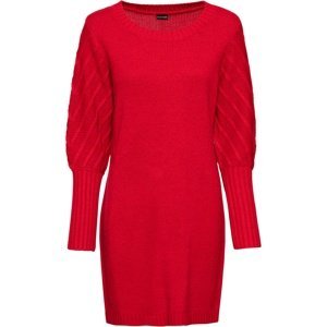 Bonprix BODYFLIRT pletené šaty Barva: Červená, Mezinárodní velikost: L, EU velikost: 44/46