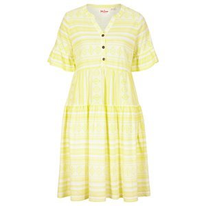 Bonprix JOHN BANER šaty se vzorem Barva: Žlutá, Mezinárodní velikost: S, EU velikost: 36/38