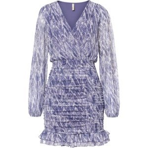 Bonprix BODYFLIRT šaty s řasením Barva: Fialová, Mezinárodní velikost: XL, EU velikost: 48/50