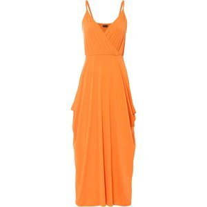 Bonprix BODYFLIRT zajímavé šaty Barva: Oranžová, Mezinárodní velikost: XS, EU velikost: 32/34