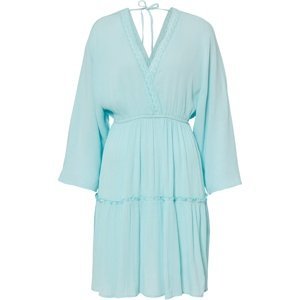 Bonprix BODYFLIRT šaty s krajkou Barva: Modrá, Mezinárodní velikost: M, EU velikost: 40