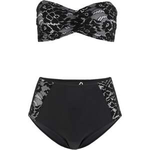 Bonprix BODYFLIRT bikiny s krajkou Barva: Černá, Obvod hrudníku: 90 (46)