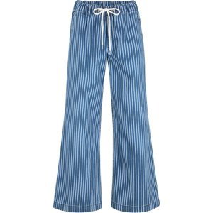 BONPRIX široké kalhoty v riflovém vzhledu Barva: Modrá, Mezinárodní velikost: XL, EU velikost: 48