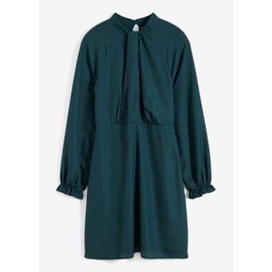 Bonprix BODYFLIRT šaty s uzlem Barva: Zelená, Mezinárodní velikost: XL, EU velikost: 48
