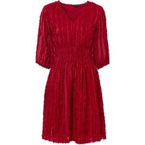 Bonprix BODYFLIRT zajímavé šaty Barva: Červená, Mezinárodní velikost: M, EU velikost: 42