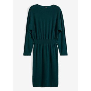 Bonprix BODYFLIRT úpletové šaty Barva: Zelená, Mezinárodní velikost: M, EU velikost: 40/42