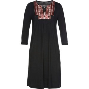 Bonprix BPC SELECTION šaty s výšivkou Barva: Černá, Mezinárodní velikost: S, EU velikost: 36/38