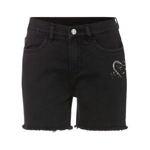 Bonprix BODYFLIRT riflové šortky s aplikací Barva: Černá, Mezinárodní velikost: L, EU velikost: 44