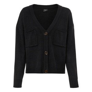 BONPRIX pletený kabátek s kapsami Barva: Černá, Mezinárodní velikost: S, EU velikost: 36/38