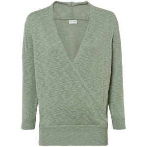 Bonprix BODYFLIRT svetr s hlubokým dekoltem Barva: Zelená, Mezinárodní velikost: XL, EU velikost: 48/50