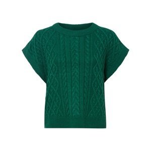 Bonprix BODYFLIRT svetr s krátkým rukávem Barva: Zelená, Mezinárodní velikost: M, EU velikost: 40/42